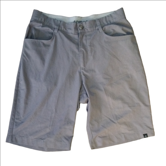 adidas Other - Adidas Gray Knee Length Flat Front Shorts